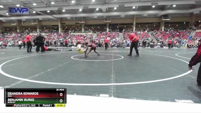 95-100 lbs 5th Place Match - Benjamin Burke, Bobcat vs Deandra Edwards, RSA