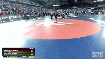 3A 138 lbs Quarterfinal - Jayson Bonnett, Mt. Spokane vs Emanuel Cater, Silas