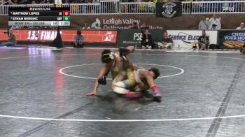 133 lbs 3rd Place - Matthew Lopes, Lehigh vs Ethan Berginc, Army West Point