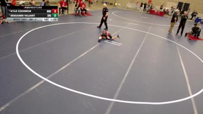 8U - J Cons. Semis - Kyle Coudron, Monticello Wrestling Club vs BenJamin Valiant, Shakopee Mat Club
