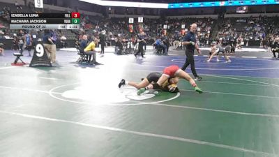 130 lbs Round Of 32 - Izabella Luna, Fullerton (SS) vs Nachara Jackson, Yuba City (SJ)