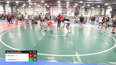 120 lbs Round Of 32 - Peter Rincan, Doughboy Black vs Luke Willochell, Quest School Of Wrestling Gold