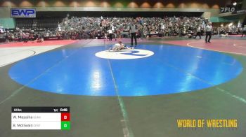 61 lbs Consi Of 16 #2 - Wyatt Messiha, Sunkist Kids Monster Garage vs Bentley McIlwain, Central Catholic Wrestling Club