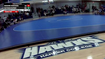 165 lbs Round 4 (8 Team) - Dayveon Rupert, Southwestern Michigan Community College vs Maguire Hoeksema, Harper College