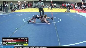 75 lbs 3rd Place Match - Weston Everman, NEIWC vs Gage Wangen, Summit Wrestling Academy