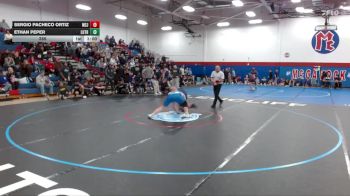 285 lbs Finals (2 Team) - Sergio Pacheco Ortiz, Mount St. Joseph vs Ethan Peper, Luther