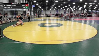 152 lbs Rr Rnd 3 - Alaya Henderson, Quest School Of Wrestling Girls vs Gracie Blue, Team RJN Green