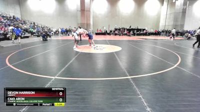 132 lbs Semifinal - Caio Aron, Conroe Woodlands College Park vs Devon Harrison, Liberty