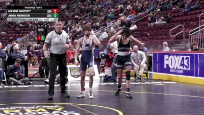 127 lbs Quarterfinal - Mason Whitney, Abington Heights vs Aiden Herndon, Cedar Cliff