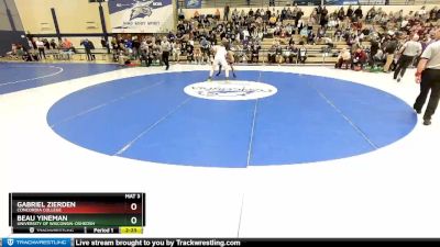 197 lbs Semifinal - Beau Yineman, University Of Wisconsin-Oshkosh vs Gabriel Zierden, Concordia College