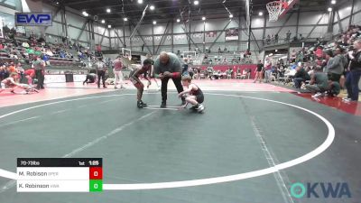 70-73 lbs Rr Rnd 1 - Michael Robison, Sperry Wrestling Club vs Kyrin Robinson, HURRICANE WRESTLING ACADEMY