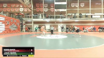 120 lbs Quarterfinal - Boden Banta, South Fremont High School vs Logan Aquino, Idaho Falls High School