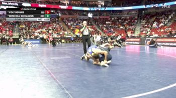 2A-120 lbs Cons. Semi - Mitchell Schmauss, Crestwood, Cresco vs Colt Boyles, Burlington Notre Dame