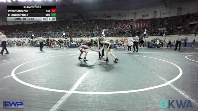 64 lbs Consi Of 16 #2 - David Crocket, Tecumseh Youth Wrestling vs Charles Fox II, CacheWrestlingClub
