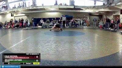 130 lbs Cons. Round 2 - Cale McCool, Lawrenceburg Youth Wrestling Club vs Braeden Lintner, Indiana