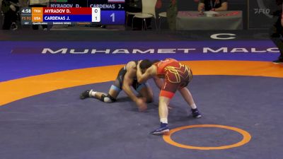 92 kg Qualification - Jacob Cardenas, USA vs Dovletgeldi Myradov, TKM