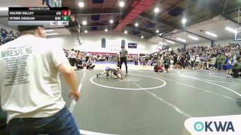 46 lbs Consi Of 16 #2 - Kolter Kelley, Coweta Tiger Wrestling vs Ryder Aguilar, Newkirk Takedown Club