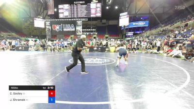 195 lbs Cons 64 #2 - Carson Gooley, Idaho vs Jackson Shramek, Wisconsin