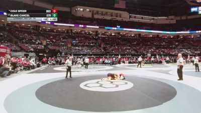 144 lbs Champ. Rd Of 16 - Blake Cancel, Elyria vs Cole Speer, Brecksville