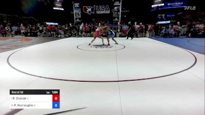 157 lbs Rnd Of 32 - Radic Dvorak, IL vs Preston Burroughs, RI