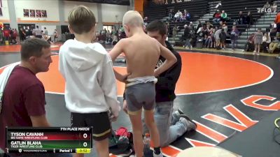 N-2 lbs 7th Place Match - Gatlin Blaha, Tiger Wrestling Club vs Tyson Cavanh, Big Game Wrestling Club