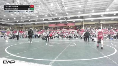 90 lbs Quarterfinal - Lucas Allison, Ironhawk-NE (Skutt) vs Shion Holmes, STL Warrior