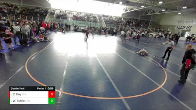 60 lbs Quarterfinal - West Tuttle, Idaho Falls Tiger Wrestling vs Creed Day, Evanston Elite Wrestling