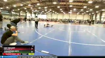 84 lbs Round 1 (6 Team) - Coy Mehlert, Iowa Black vs Chrisopher Metz, Minion Green