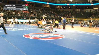 120 Class 1 lbs Semifinal - Brodie Zeller, Stover vs Connor Farmer, California