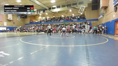 120lbs Cons. Round 5 - Berkeley Varick, W. F. West (Girls) vs Lucy Dalseg, Everett (Girls)