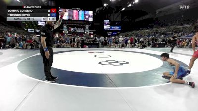 120 lbs Cons. Rd Of 16 - Dominic Cordero, TN vs Bryson Coyer, MI