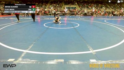 67 lbs Round Of 32 - Bryan Alvarez, Top Rank Hammers vs Clay Mock, Choose Hard Wrestling Academy