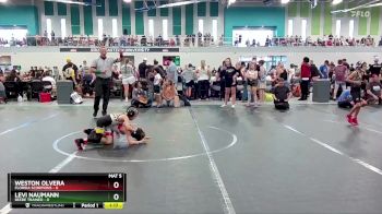 48 lbs Round 3 (6 Team) - Weston Olvera, Florida Scorpions vs Levi Naumann, Beebe Trained