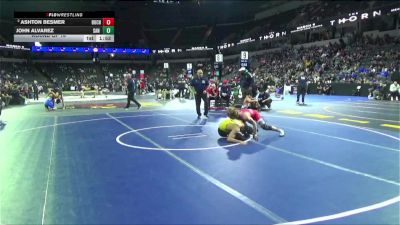 132 lbs Round Of 16 - Ashton Besmer, Buchanan (CS) vs John Alvarez, San Fernando (LA)