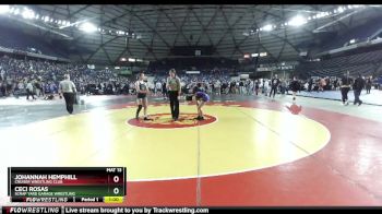 121 lbs Cons. Round 2 - Ceci Rosas, Scrap Yard Garage Wrestling vs Johannah Hemphill, Cruiser Wrestling Club