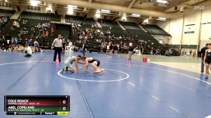 140 lbs Round 3 (8 Team) - Cole Roach, Kearney Matcats - Gold vs Abel ...