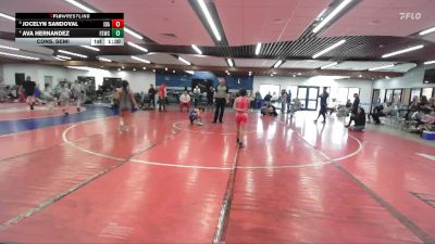 90 lbs Cons. Semi - Ava Hernandez, Fighting Squirrels Wrestling Club vs Jocelyn Sandoval, Idaho