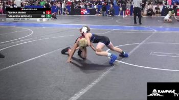 73 lbs Semifinal - Grayson Mitchell, WWC vs Kyran Irving, Plainville Kids