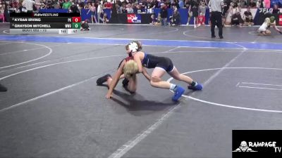 73 lbs Semifinal - Grayson Mitchell, WWC vs Kyran Irving, Plainville Kids