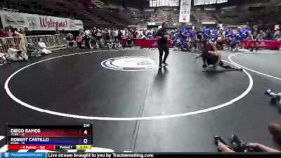 220 lbs Round 3 (16 Team) - Diego Ramos, TCWA vs Robert Castillo, KTWA