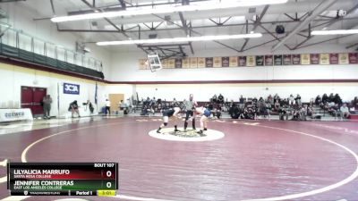 180 lbs Cons. Round 1 - Lilyalicia Marrufo, Santa Rosa College vs Jennifer Contreras, East Los Angeles College