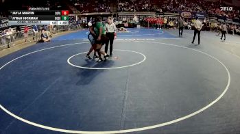 G 235 lbs Cons. Round 3 - Jayla Martin, South Plaquemines Girls vs Jyrah Hickman, Bossier Girls