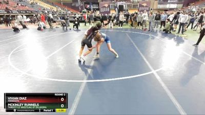 G109-113 lbs Round 2 - McKinley Runnels, Threestyle Wrestling Of Oklahoma vs Vivian Diaz, Minnesota