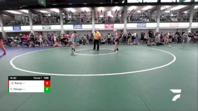 76-80 lbs 1st Place Match - Cameron Ramp, Backyard Brawlers - Midwest vs Cayden Mango, STL Warrior