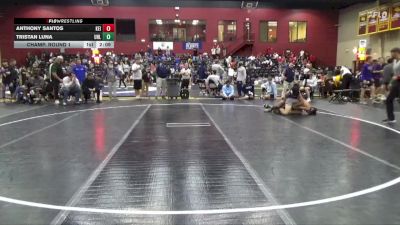 141 lbs Champ. Round 1 - Tristan Luna, NWCA - Life vs Anthony Santos, Keiser University