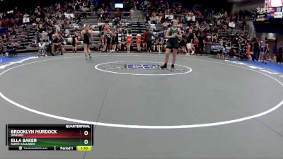 122-130 lbs Quarterfinal - Brooklyn Murdock, Warsaw vs Ella Baker, North Callaway