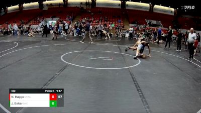 100 lbs Finals (2 Team) - Jacob Baker, Silo WC vs Noah Hagge, CP Wrestling Academy