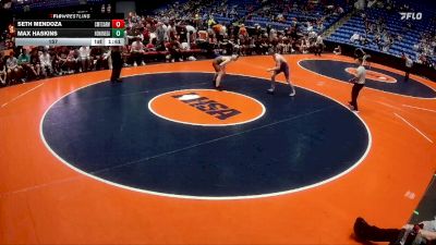 157 lbs Quarterfinals (8 Team) - Seth Mendoza, Chicago (Mt. Carmel) vs Max Haskins, Rockton (Hononegah)