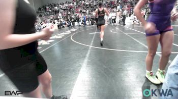 105 lbs Quarterfinal - Braelynn Williams, Wagoner Takedown Club vs Harley Edwards, Locust Grove Youth Wrestling