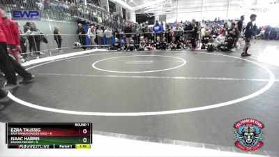 49 lbs Round 1 (4 Team) - Ezra Taussig, East Kansas Eagles Gold vs Isaac Harris, Kansas Mayhem